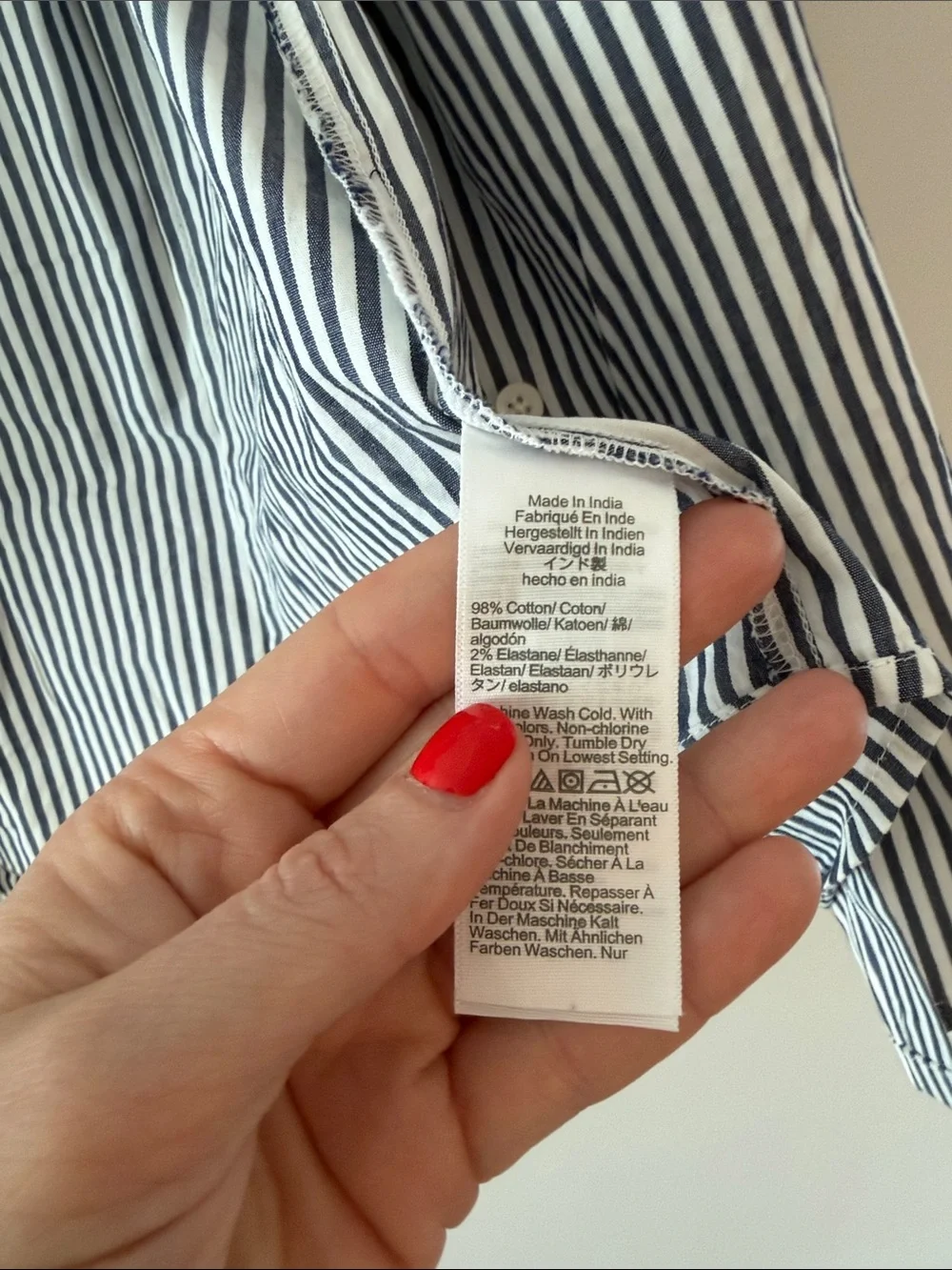 J. Crew Black & White Striped Ruffle-Collar Button-Down Shirt